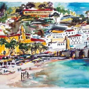 Amalfi Italy original watercolor painting