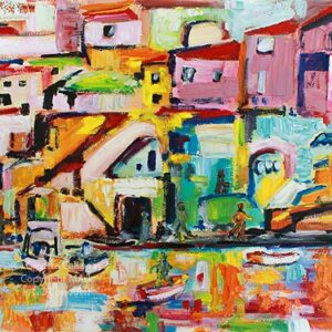 Procida Island Painting Italy