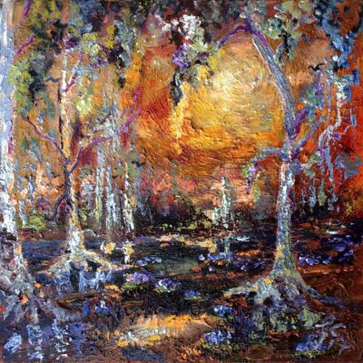 Wetland Spirit Oil Impressionism Inspired Painting