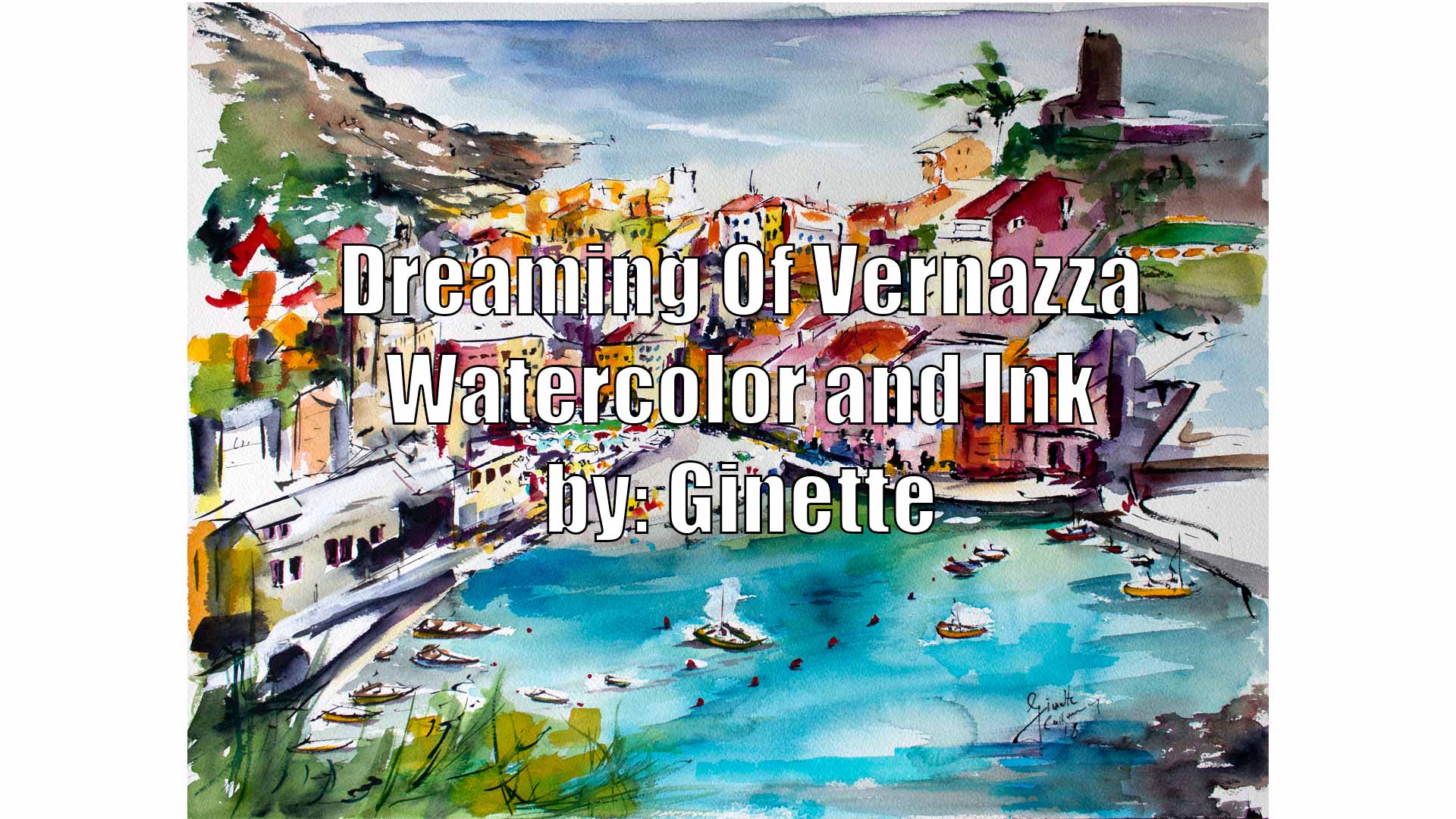 Painting Vernazza