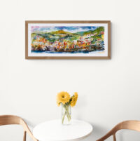 Cinque Terre Riomaggiore Italy wall example 2