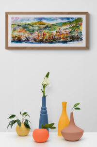 Cinque Terre Riomaggiore Italy wall example