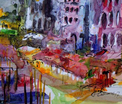 Paintings of Italy Venice Grand Canal Watercolor 3