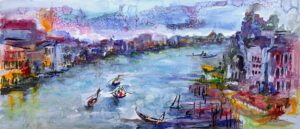 Paintings of Italy Venice Grand Canal Watercolor