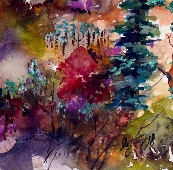 Blue Ridge Mountains Autumn Impressionism SOLD - Image 2