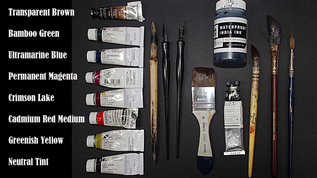 artist tools paint and brushes 2