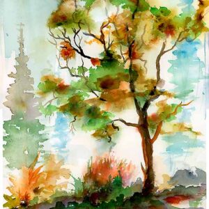 Commission Tree Paintings SOLD Autumn Trees # 3 RESERVED for LISA