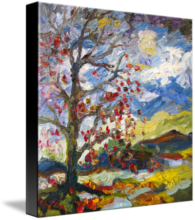 Trees Autumn Impressionism Oil Painting