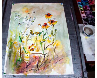 Wildflowers Gathering Watercolors 2