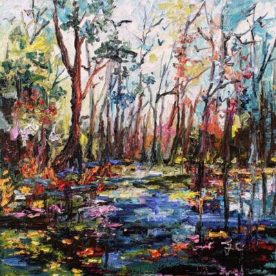 Oil Painting South Carolina Cypress Gardens