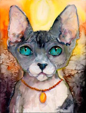 Sphynx Cat Portrait