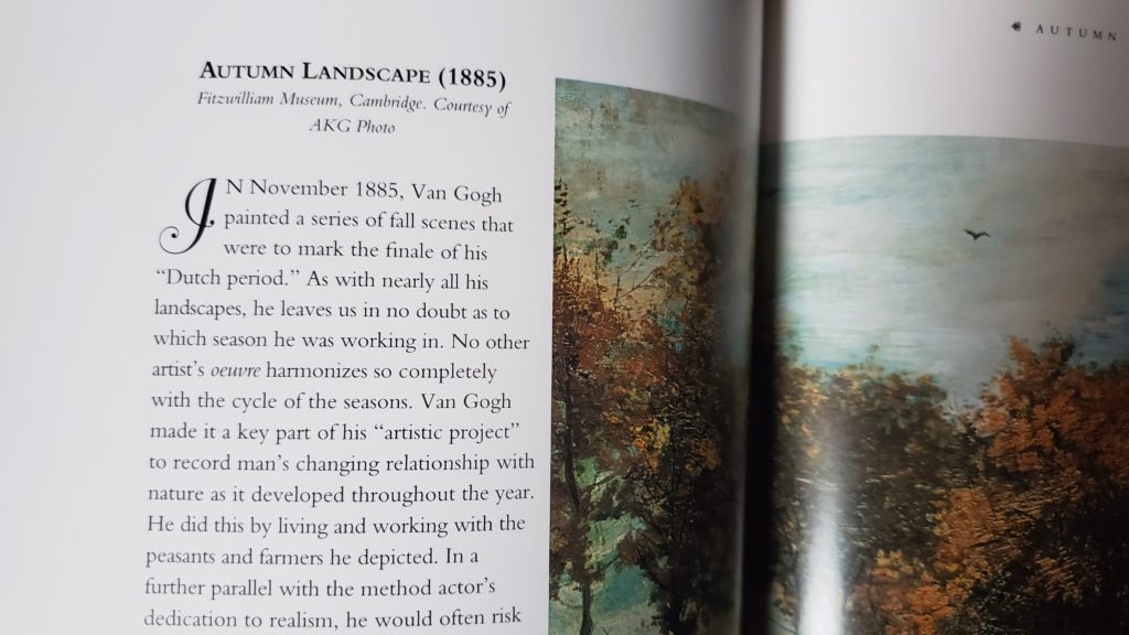 Van Gogh Autumn Colors the end of his Dutch Period