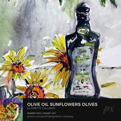 Tuscan Olive oil Sunflowers