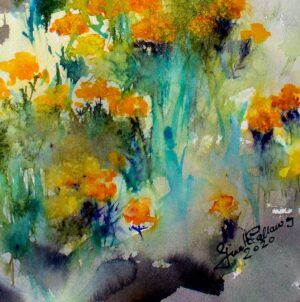 Helichrysum Medicinal Plant Watercolors