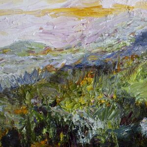 Blue Ridge Mountains Panorama Oil Painting