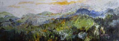 Blue Ridge Mountains Panorama Oil Painting