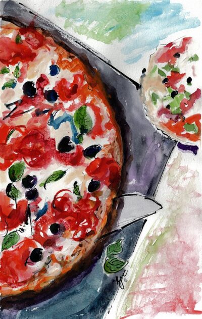 Pizza Canvas Prints Triptych Food Art