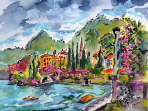 Watercolors of Italy Summer at Lake Como