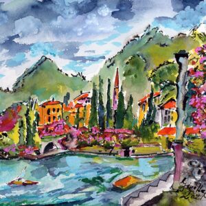 Watercolors of Italy Summer at Lake Como