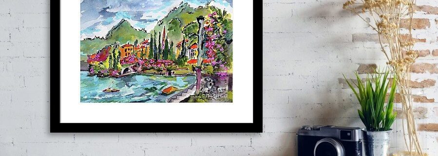 Lake Como Italy original painting