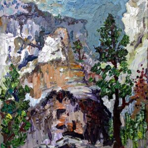 Modern Impressionist Providence Canyon Georgia Oil Painting