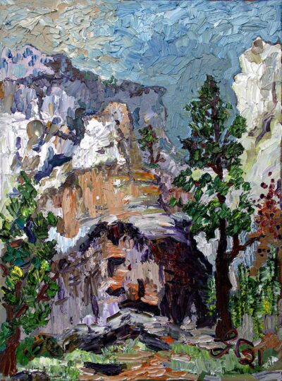Modern Impressionist Providence Canyon Georgia Oil Painting