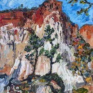 Palette Knife Oil Painting Provence Canyon Georgia