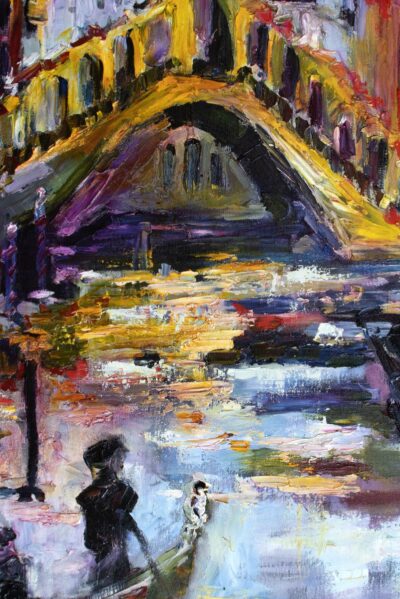 Venice Italy Mystery City on The Water Oil Painting detail