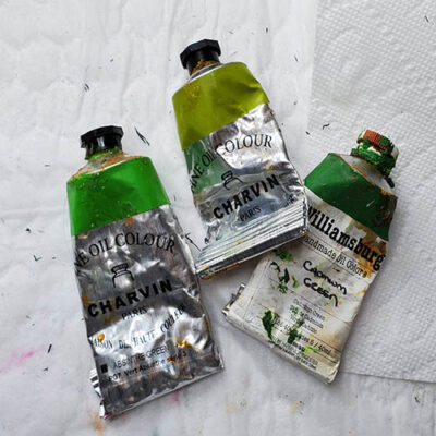 absinthe green charvin oil paint