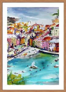 Vernazza Italy Cinque Terre Watercolors