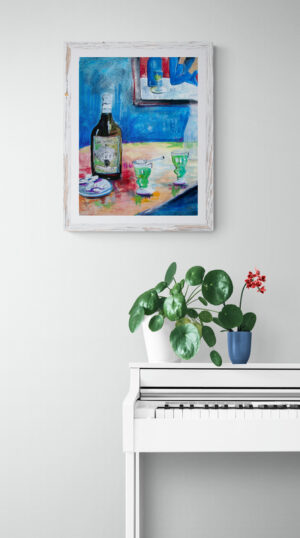 Absinthe Still Life Original Art wall 3