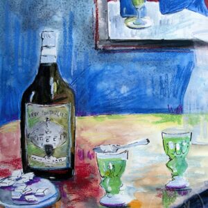 Absinthe Still Life Original Art