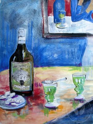 Absinthe Still Life Original Art