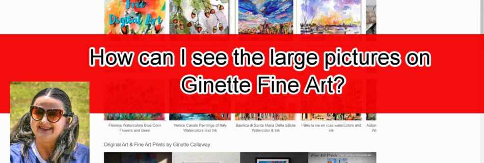 Art Picture Navigation on Ginette Fine Art