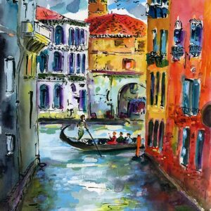 Venice Canals Paintings of Italy Watercolors and Ink