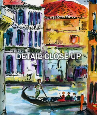 Venice Canals Paintings of Italy Watercolors and Ink large