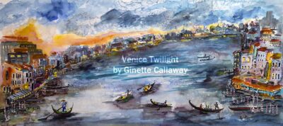 Italy Venice Twilight Grand Canal RESERVED Commission for Lee