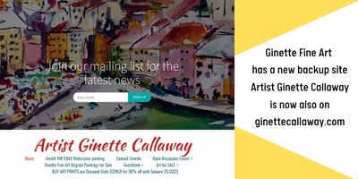 Ginette Fine Art has a new backup website. Make sure you subscribe!