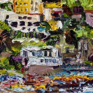 Italian Art Amalfi Beach detail