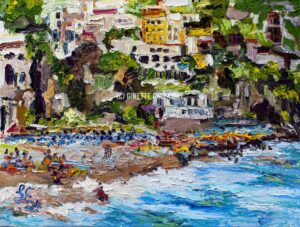 Italian Art Amalfi Beach