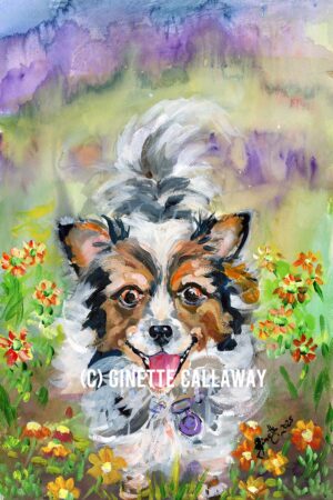 Dog Art Miss Lavender the imaginary pooch large image