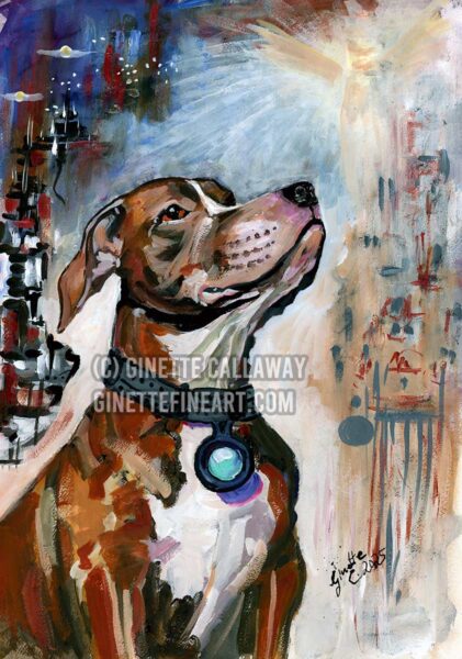 Dog Portrait My Name Is Good Boy large image