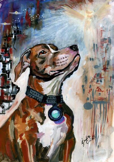 Dog Portrait My Name Is Good Boy