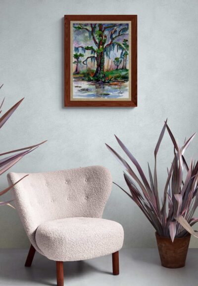 Soul Of The South Spanish Moss Tree true size wall example