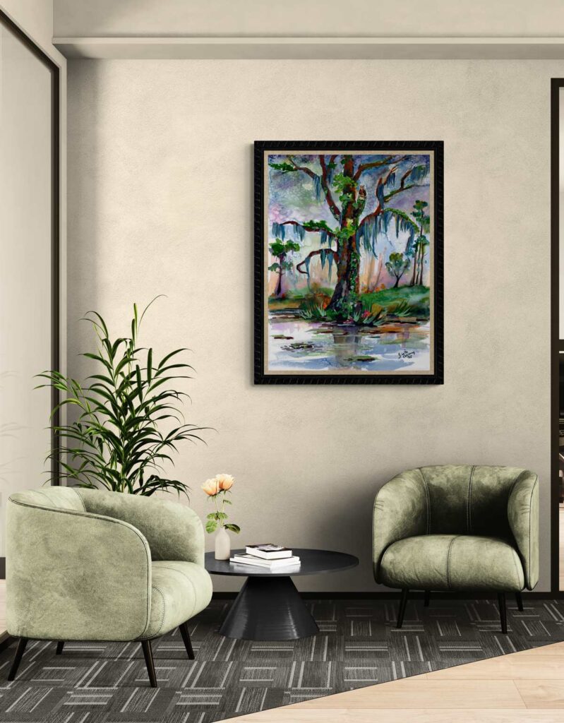 Soul Of The South Spanish Moss Tree Large prints